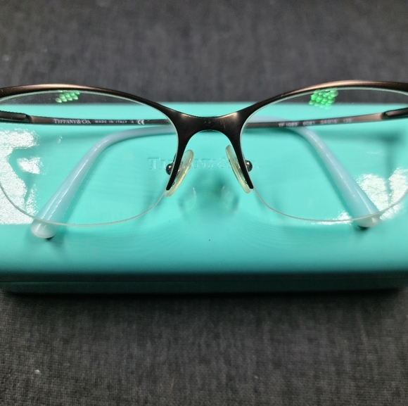 Tiffany eyeglasses in silver, half frameless - Picture 2 of 5
